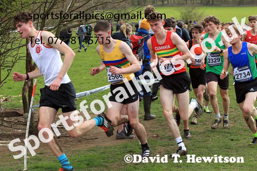 Mens Under-17s 2022 CAU Inter Counties Cross Country, Prestwold Hall, Loughborough.  Photo: David T. Hewitson/Sports for All Pics